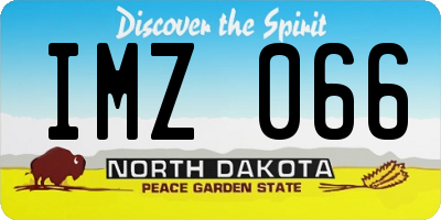 ND license plate IMZ066