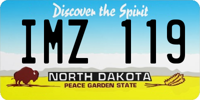 ND license plate IMZ119