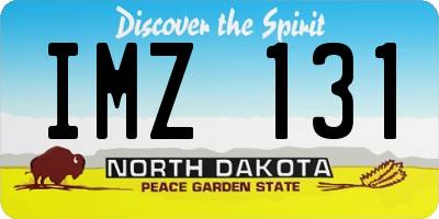 ND license plate IMZ131
