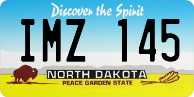 ND license plate IMZ145