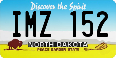 ND license plate IMZ152
