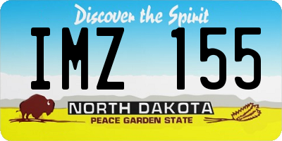 ND license plate IMZ155