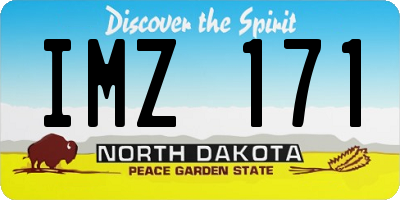 ND license plate IMZ171