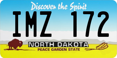 ND license plate IMZ172