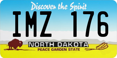 ND license plate IMZ176