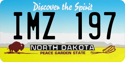 ND license plate IMZ197
