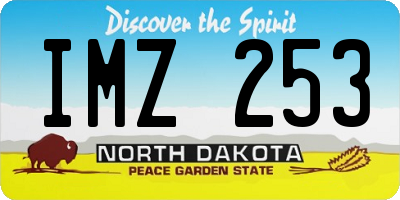 ND license plate IMZ253