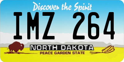 ND license plate IMZ264