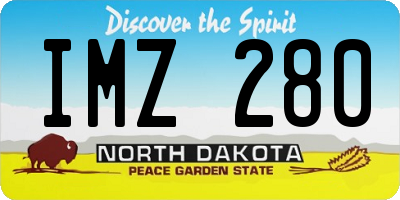 ND license plate IMZ280