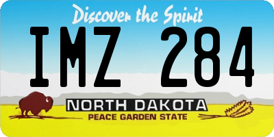 ND license plate IMZ284