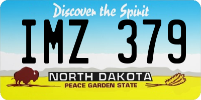 ND license plate IMZ379