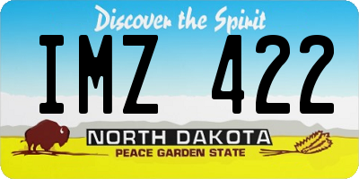 ND license plate IMZ422