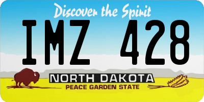 ND license plate IMZ428