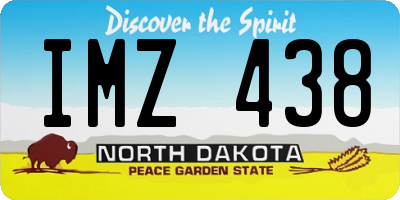 ND license plate IMZ438