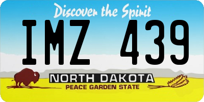ND license plate IMZ439