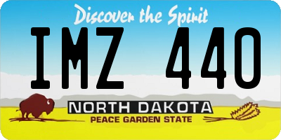 ND license plate IMZ440