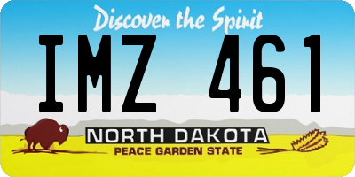 ND license plate IMZ461