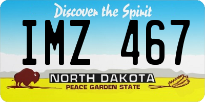 ND license plate IMZ467