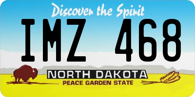 ND license plate IMZ468