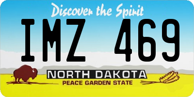 ND license plate IMZ469