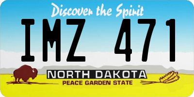 ND license plate IMZ471