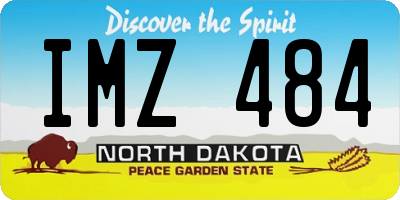 ND license plate IMZ484