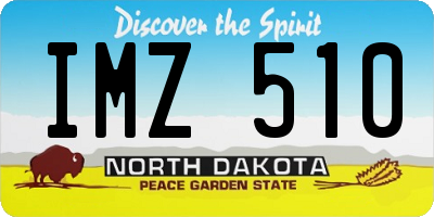 ND license plate IMZ510
