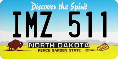 ND license plate IMZ511