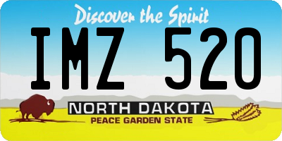 ND license plate IMZ520