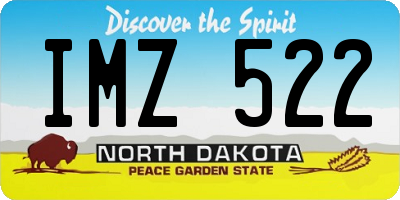 ND license plate IMZ522