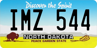 ND license plate IMZ544