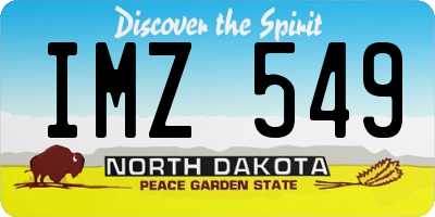 ND license plate IMZ549