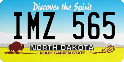 ND license plate IMZ565