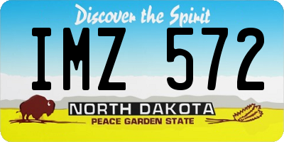 ND license plate IMZ572