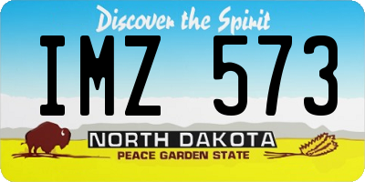 ND license plate IMZ573