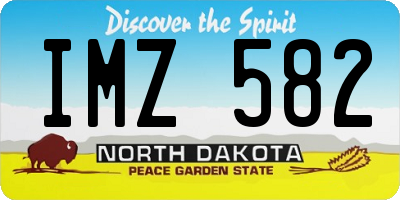 ND license plate IMZ582