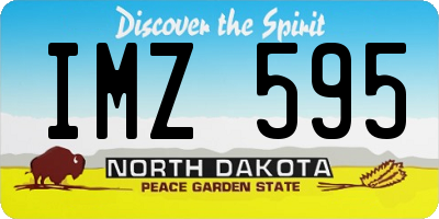 ND license plate IMZ595