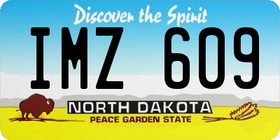 ND license plate IMZ609
