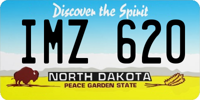 ND license plate IMZ620
