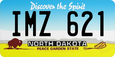 ND license plate IMZ621