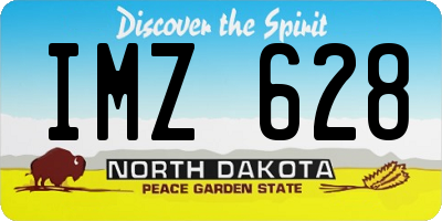 ND license plate IMZ628