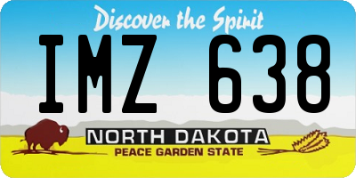 ND license plate IMZ638