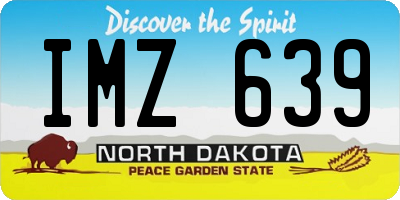 ND license plate IMZ639