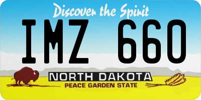 ND license plate IMZ660