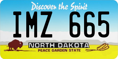 ND license plate IMZ665