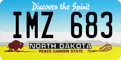 ND license plate IMZ683