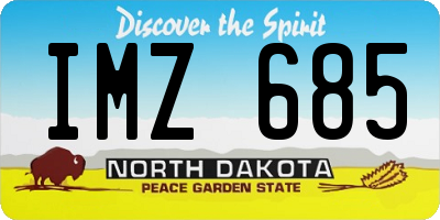 ND license plate IMZ685