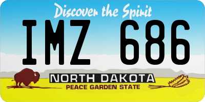 ND license plate IMZ686
