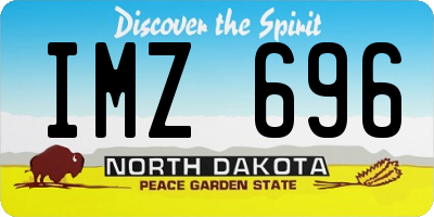 ND license plate IMZ696