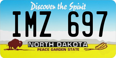 ND license plate IMZ697